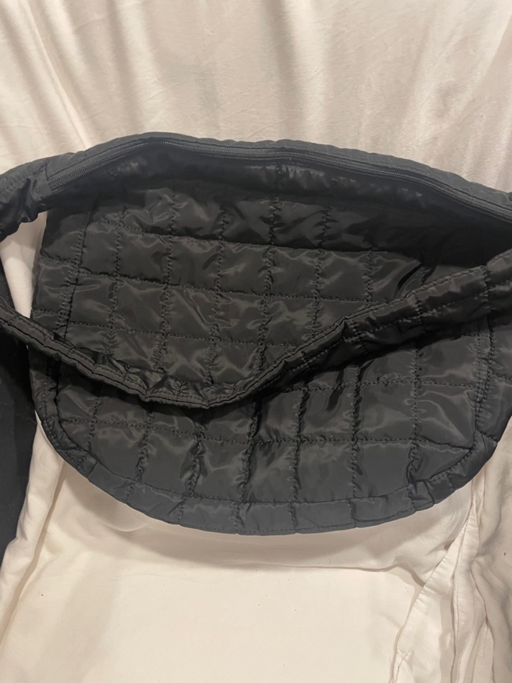 Amazon Black Quilted Tote Bag